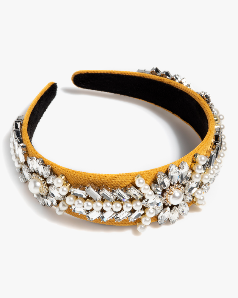 Lisa Embellished Headband | Gold