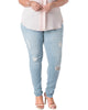 Gayle Destressed Skinny Jeans - thumbnail