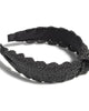 Knotted Braided Straw Headband - thumbnail