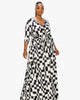 Giovanna Geometric Print Belted Wrap Dress - thumbnail