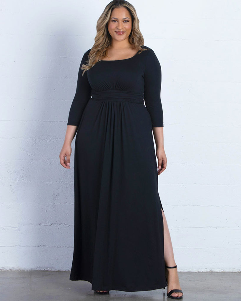 Plus Size Maya Maxi Dress | BLACK NOIR