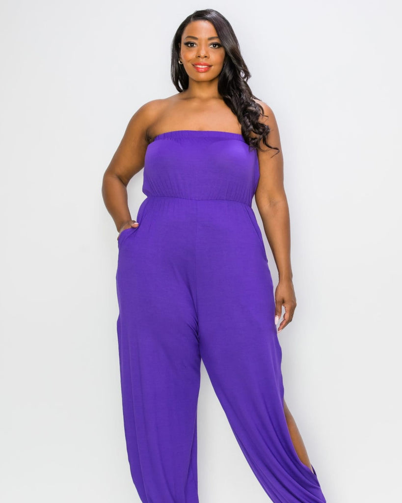 Plus Size Lillian Jumpsuit | Purple