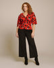 Cropped Flare Trouser with Pintuck - thumbnail