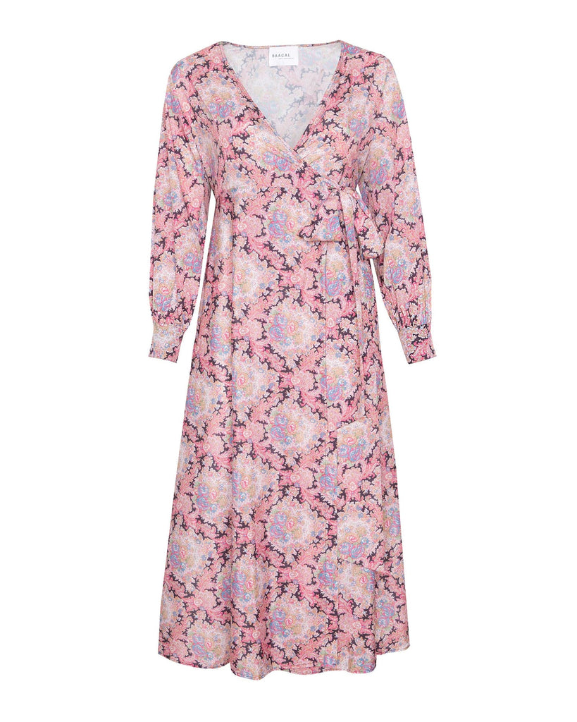 Maxey Wrap Dress | Pink