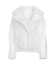 White Faux Fur Coat - thumbnail