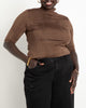 Janet Elbow Sleeve Mock Neck Top - thumbnail
