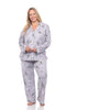 Long Sleeve Floral Pajama Set - thumbnail