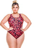 Padded Swimsuit With Crisscross - thumbnail