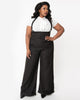 Unique Vintage Plus Size Black Thelma Suspender Pants - thumbnail