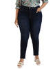 Women Dark Blue Skinny Fit Denim Jeans - thumbnail