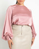 Poet Sleeve Blouse With Tie Back - thumbnail