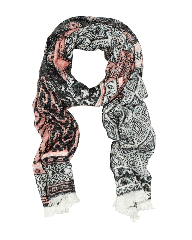 Ohio Cold Weather Scarf | Pink / Black