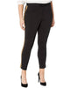 Ralph Lauren Women's  Metallic-Trim Ponte Pants Casual Pants Black  3X - thumbnail