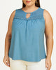 Layla Knit Tank Top with Lace - thumbnail