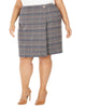Calvin Klein Women's Plus Tweed Business Pencil Skirt Brown Size 20W - thumbnail