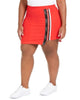 Lala Anthony Women's Trendy Plus High Low Active Mini Skort Red Size X-Large - thumbnail