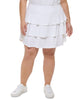Calvin Klein Women's Performance Plus Ruffled Skort White Size 3X - thumbnail
