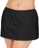 Island Escape Women's Plus Swim Skirt Swimsuit Black Size 22W - thumbnail