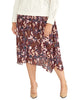 Rachel Roy Women's Plus Eden Floral Midi Skirt Pink Size 0X - thumbnail
