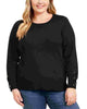 Michael Kors Women's Plus Size Tie-Sleeve Sweater Black Size 2X - thumbnail