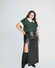 Leather' Maxi Lace Up Skirt - thumbnail