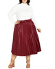 Saskia Leather Skirt - thumbnail