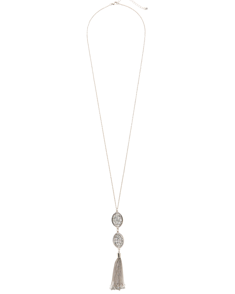 Beila Tassel Necklace | Silver
