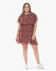 Emma Chiffon Ruffle Sleeve Dress - thumbnail