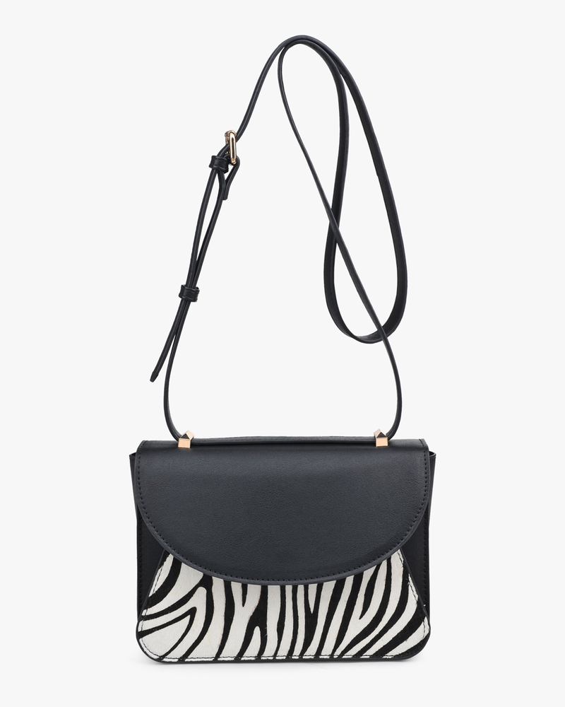 Yelena Crossbody Bag | Black / White