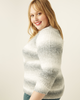 Hannah Puff-Sleeve Ombre Sweater - thumbnail