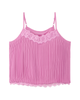 Chrissy Pleated Lace Trip Cami - thumbnail