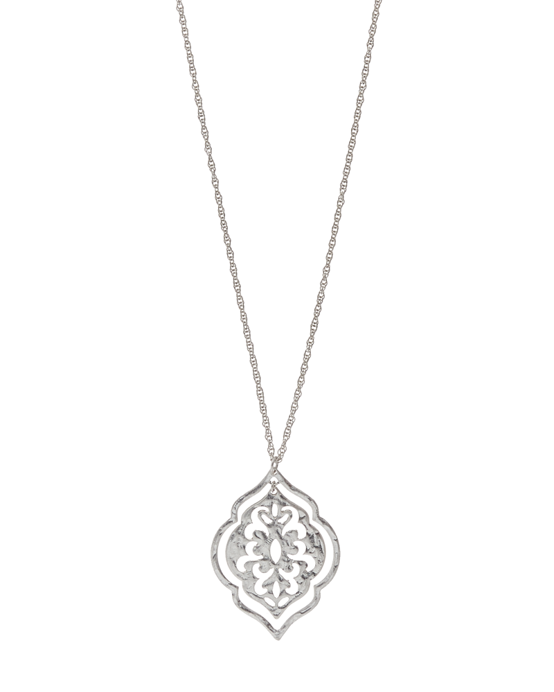 Paisley Necklace | Silver