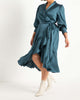 Layan Satin Wrap Dress - thumbnail