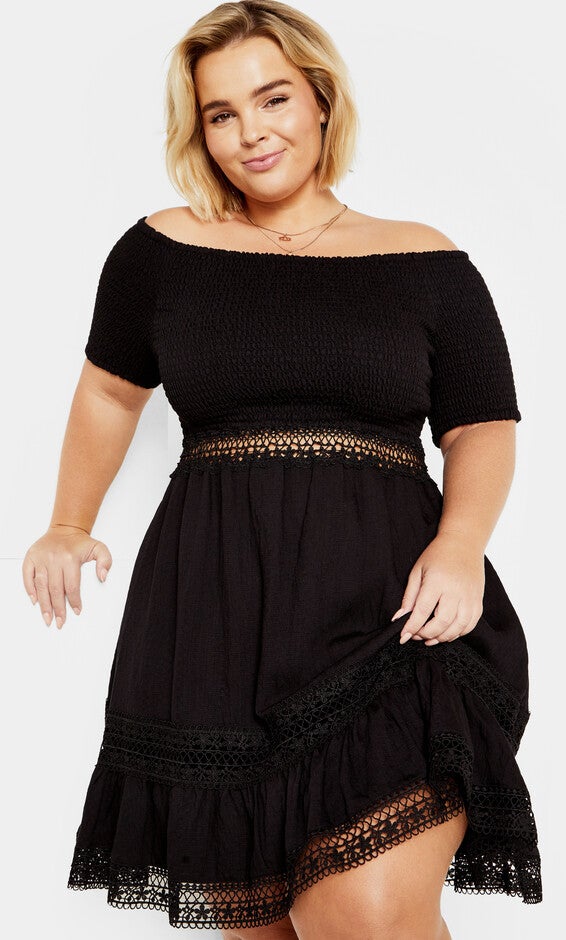 Aura Dress - black, BLACK, hi-res image number null