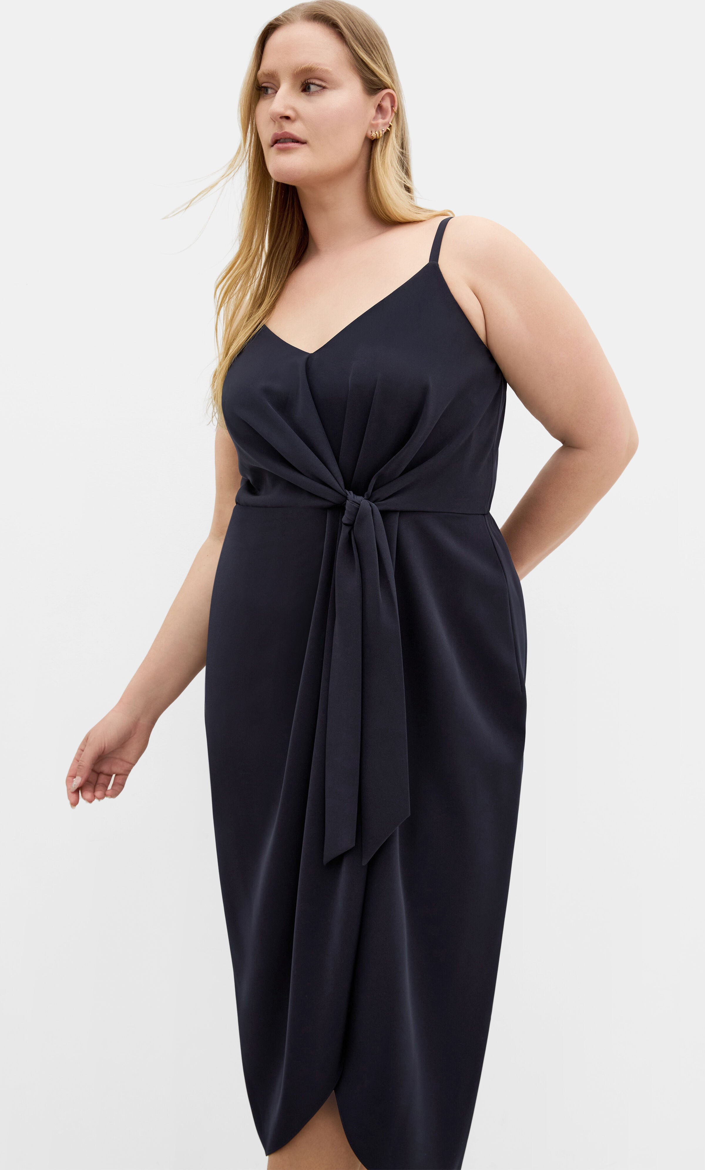 Love Affair Midi Dress - dark navy, DENIM, alternate image number 7