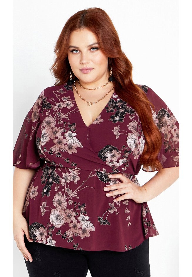 Blossom Love Top - ruby, RUBY, hi-res image number null