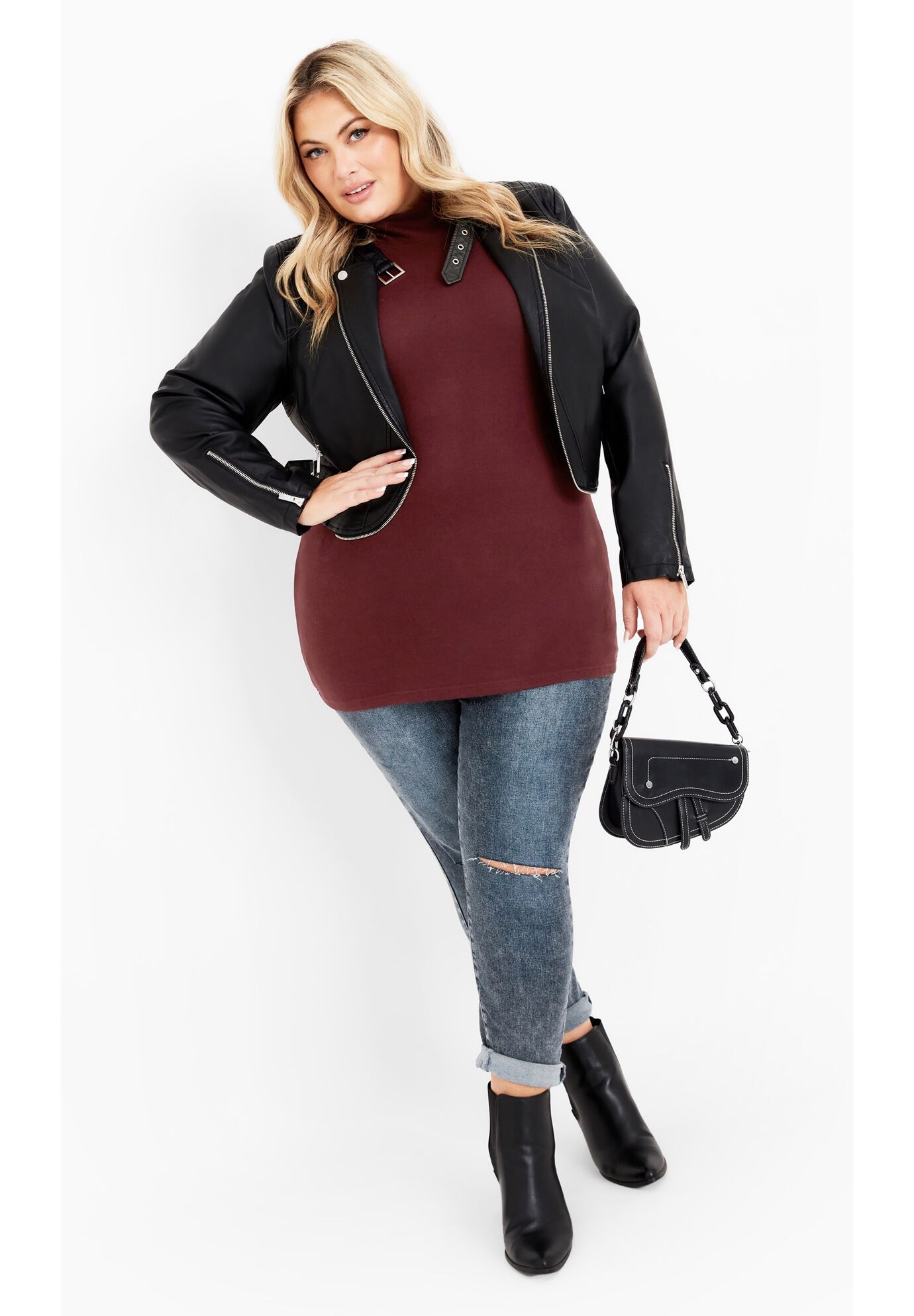 Everly Tunic, MERLOT, on-hover image number 1