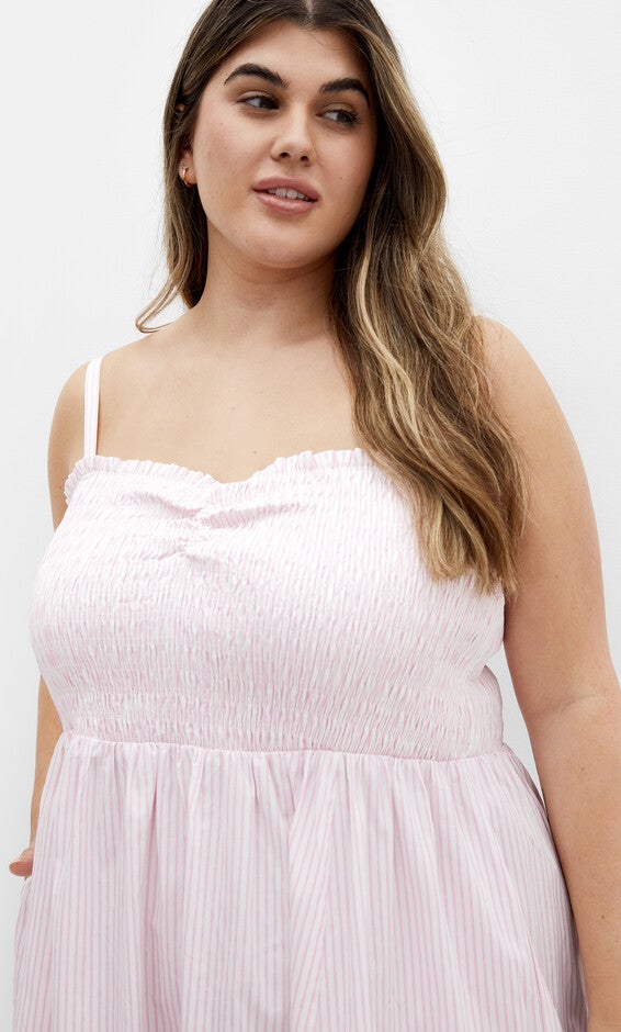 Vacation Maxi Dress - pink stripe, PINK, alternate image number 2