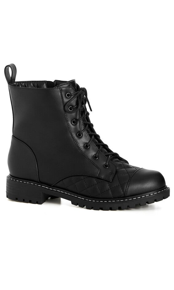 WIDE FIT Lace Up Ankle Boot - black, BLACK, alternate image number 2