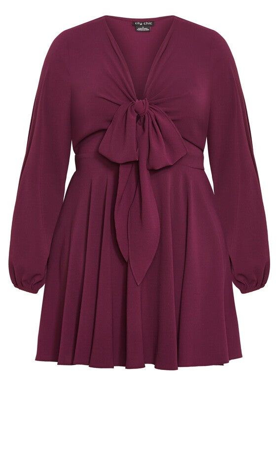 Adelyn Dress - plum, PURPLE, alternate image number 3