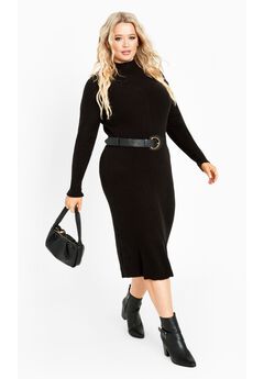 Callie High Neck Sweater Dress
