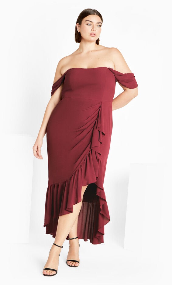 Rosabella Maxi Dress - garnet, PINK, alternate image number 1