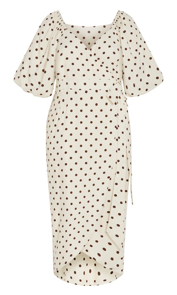 Claudine Print Dress - cream, CREAM, alternate image number 3