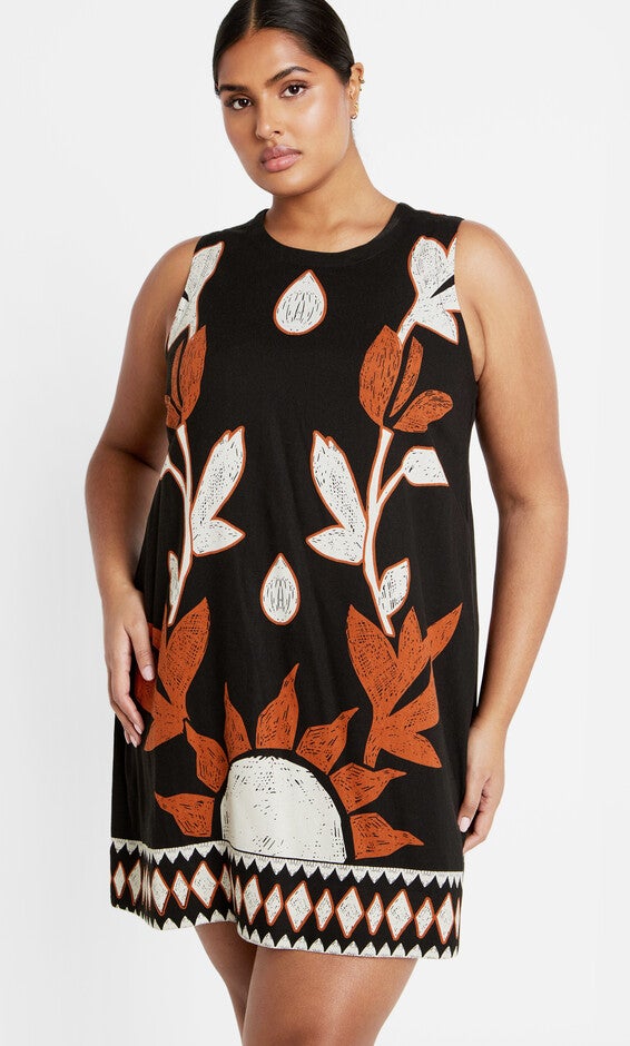 Nala Print Dress - black, NALA, alternate image number null
