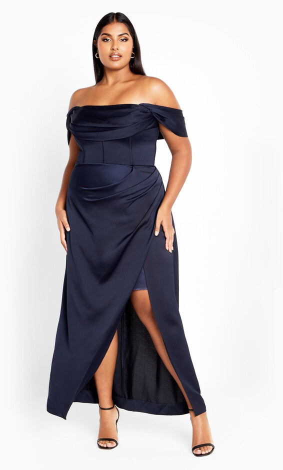Forbidden Love Maxi Dress - navy, NAVY, hi-res image number 0