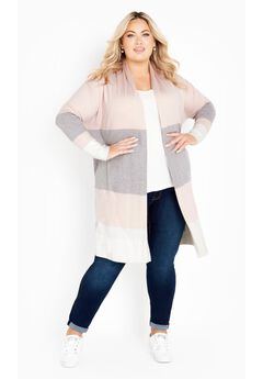 Keelyn Colorblock Cardigan