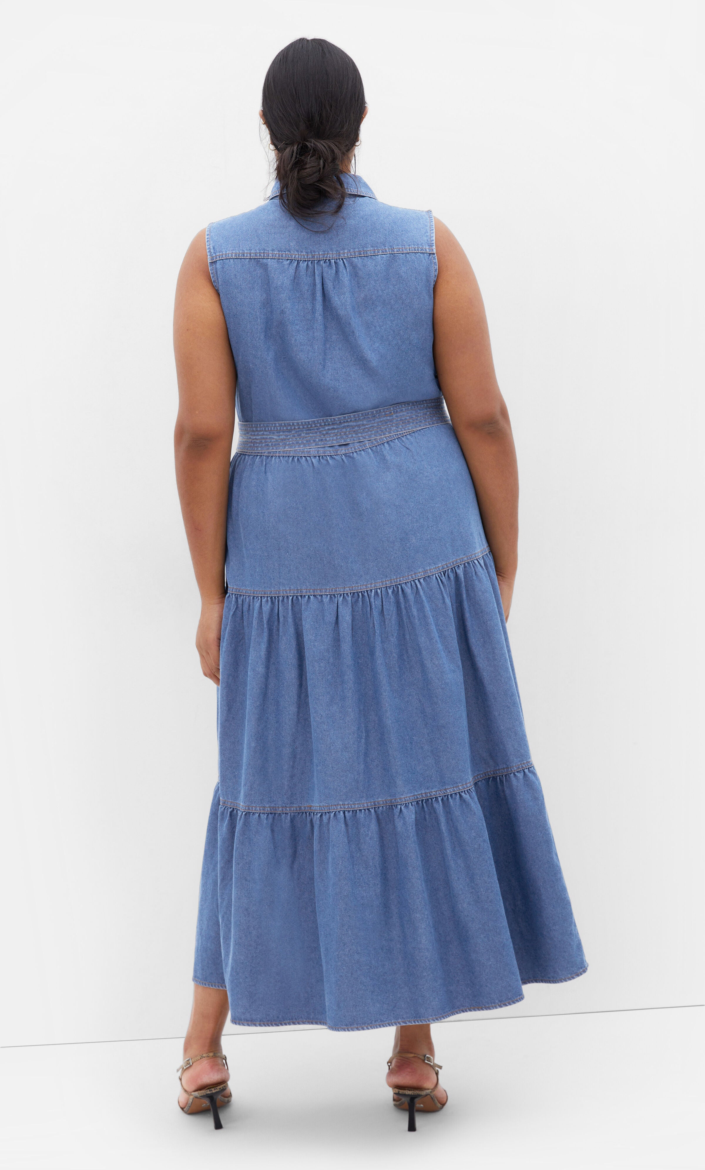 Raya Maxi Dress - light denim, BLUE, alternate image number 2
