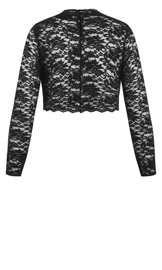 Lace Frankie Top - black, BLACK, alternate image number 4