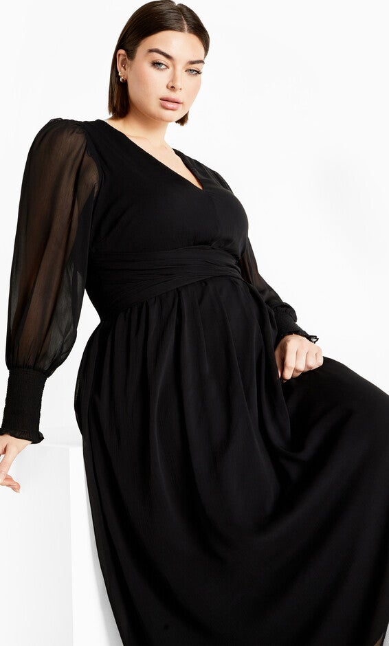Selena Maxi Dress - black, BLACK, alternate image number null
