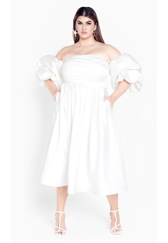 Rosalee Dress - ivory, WHITE, hi-res image number null